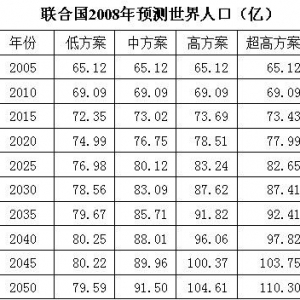 联合国人口基金利用虚假数据误导大众 - 易富贤 - 易富贤的博客